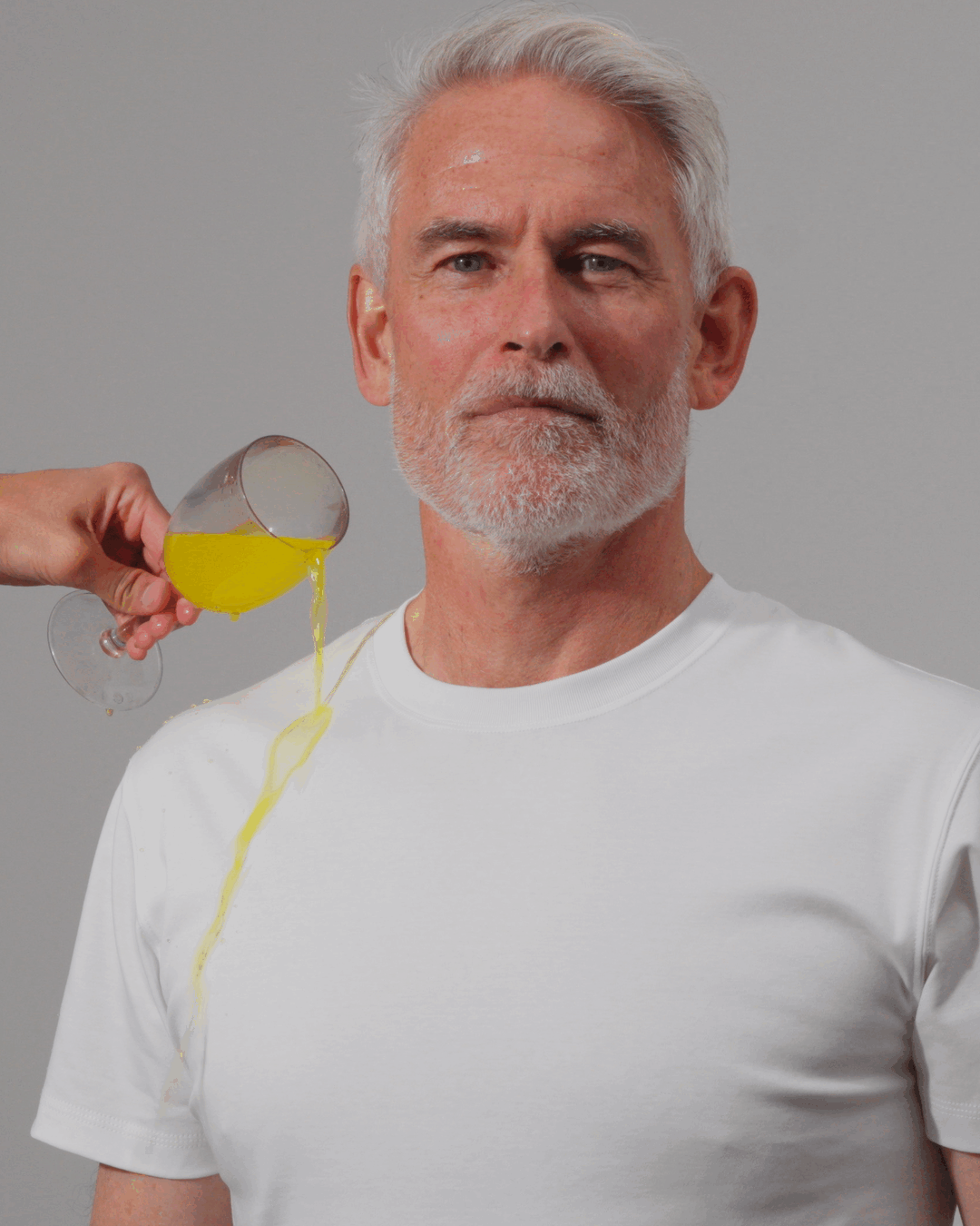 Lyxig Pima T-shirt Vit - Hydrofobisk
