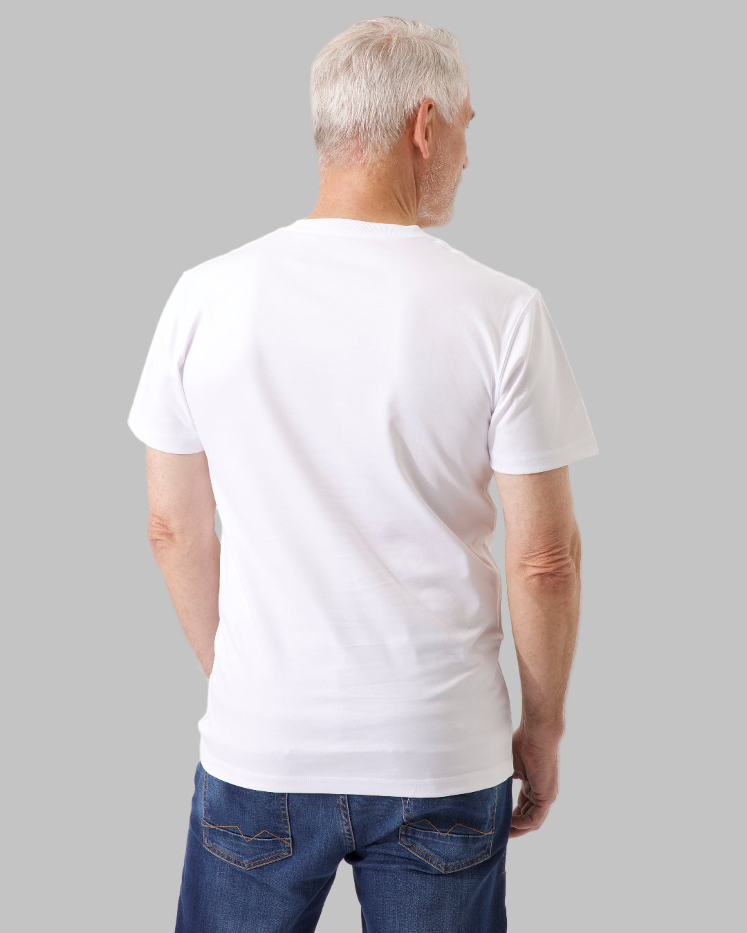 Lyxig Pima T-shirt Vit - Hydrofobisk