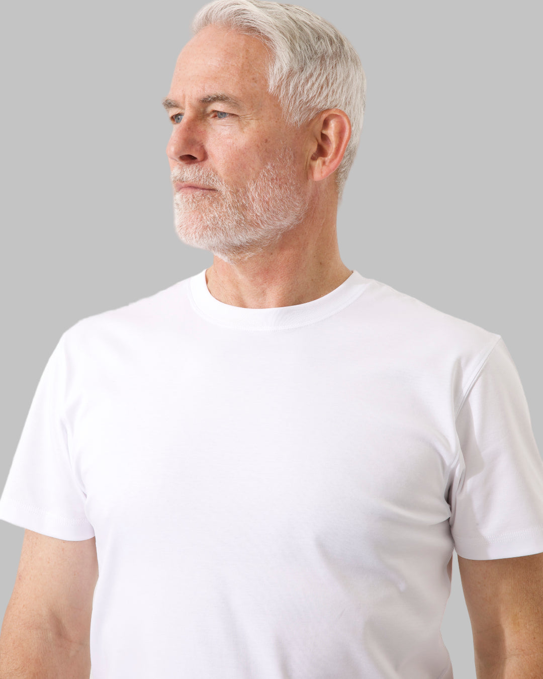 Lyxig Pima T-shirt Vit - Hydrofobisk