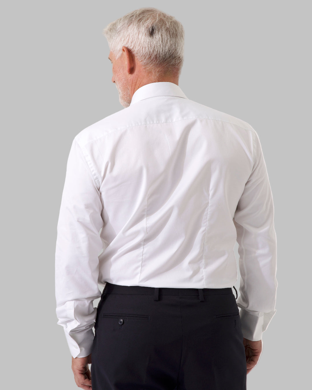 Diplomat Vit Twillskjorta - Slim fit - Hydrofobisk